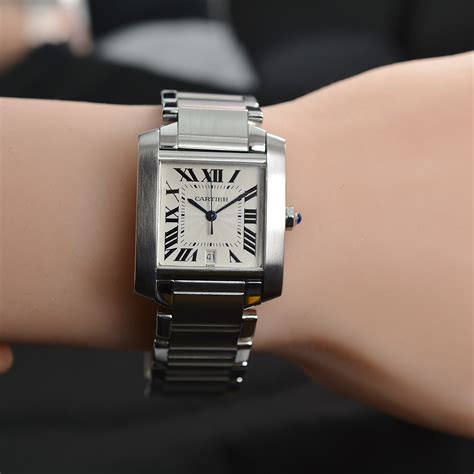 stainless cartier tank to buy|cartier tank francaise automatic watch.